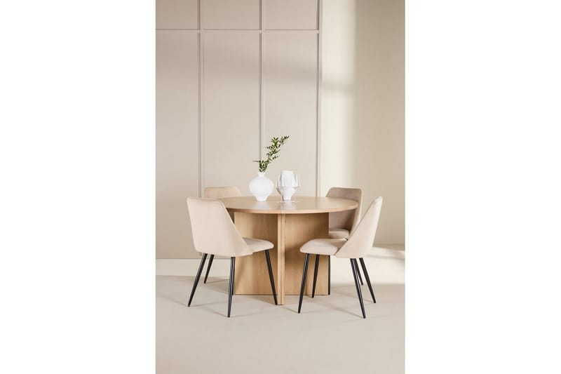 Spisegruppe Strada Rund 120/170 cm med Night Stoler 4 stk - 4 stk - Møbler - Bord - Spisegrupper