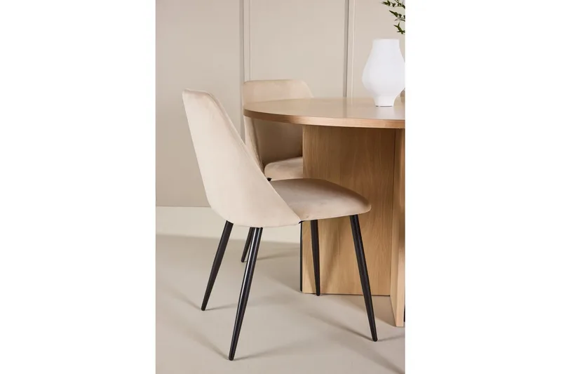 Spisegruppe Strada Rund 120/170 cm med Night Stoler 6 stk - 6 stk - Møbler - Bord - Spisegrupper