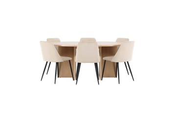Spisegruppe Strada Rund 120/170 cm med Night Stoler 6 stk - 6 stk - Møbler - Bord - Spisegrupper
