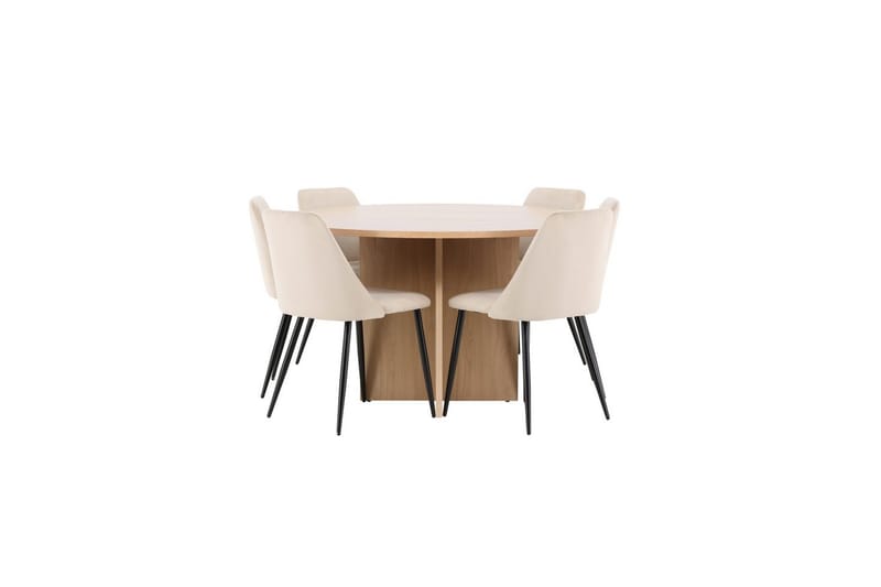 Spisegruppe Strada Rund 120/170 cm med Night Stoler 6 stk - 6 stk - Møbler - Bord - Spisegrupper