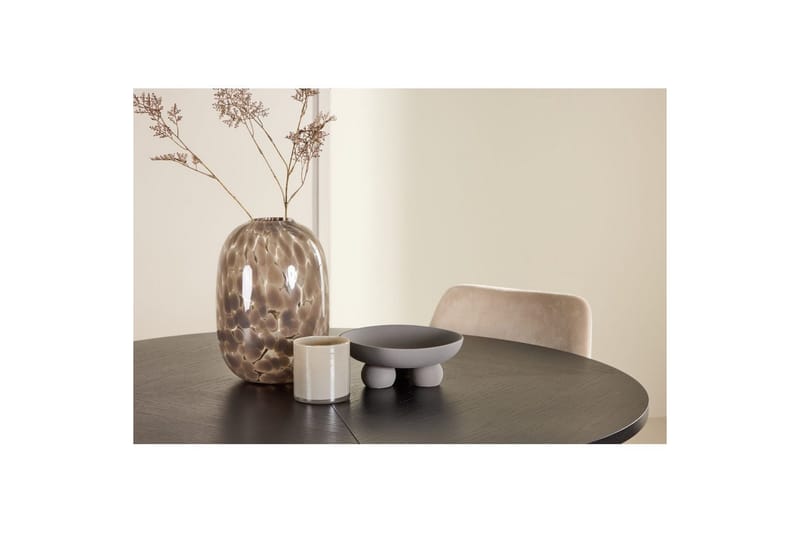 Spisegruppe Strada Rund 120/170 cm Svart med Night Stoler 4 stk - 4 stk - Møbler - Bord - Spisegrupper