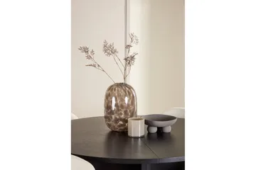 Spisegruppe Strada Rundt 120/170 cm Svart med Lilja Stoler 4 stk - 4 stk - Møbler - Bord - Spisegrupper