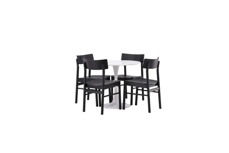 Spisegruppe Venture Home Rund spisegruppe Hamden, Montros Svart, undefined