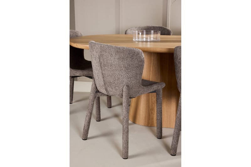 Spisegruppe Venture Home Spisegruppe Venture Home Stjärnö 200x90 cm natur med 6 stk. Astoria-stoler brun Natur - Møbler - Bord - Spisegrupper