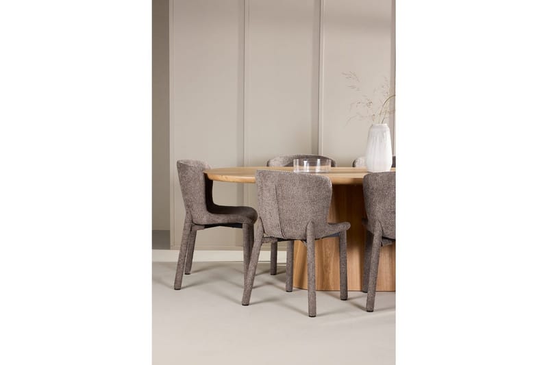 Spisegruppe Venture Home Spisegruppe Venture Home Stjärnö 200x90 cm natur med 6 stk. Astoria-stoler brun Natur - Møbler - Bord - Spisegrupper