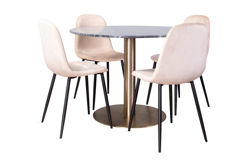 Admira Spisebord med Pontus stol 4 stk - Spisegrupper