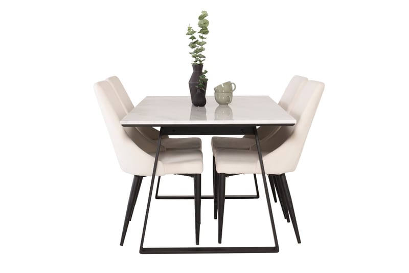 Admira Spisegruppe med 4 Ludde Spsestoler - Møbler - Bord - Spisegrupper