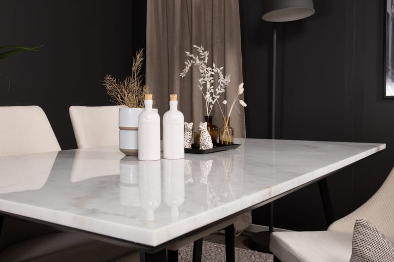 Admira Spisegruppe med 4 Ludde Spsestoler - Møbler - Bord - Spisegrupper