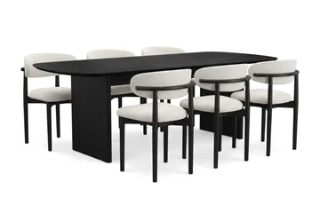 220 cm - Svartbeiset eik