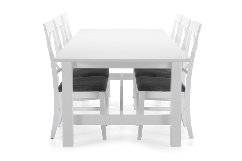 Altea Spisebord med 6 Hartford stoler - Hvit - Spisegrupper