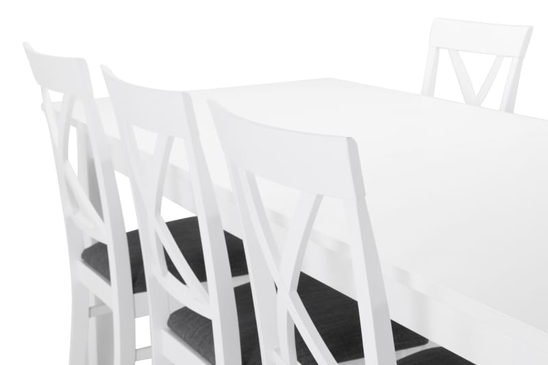 Altea Spisebord med 6 Hartford stoler - Hvit - Spisegrupper