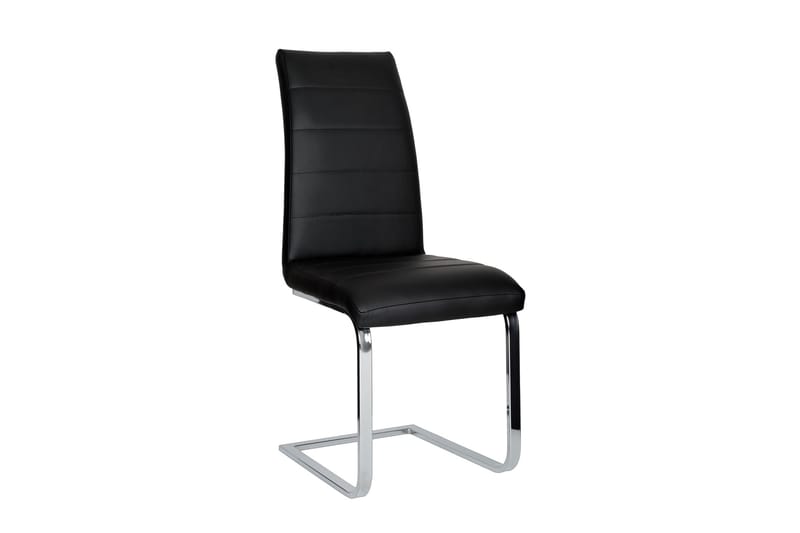 Azusa Spisegruppe 140 cm med 4 Sorado Stoler - Hvit/Betong/Svart - Møbler - Bord - Spisegrupper