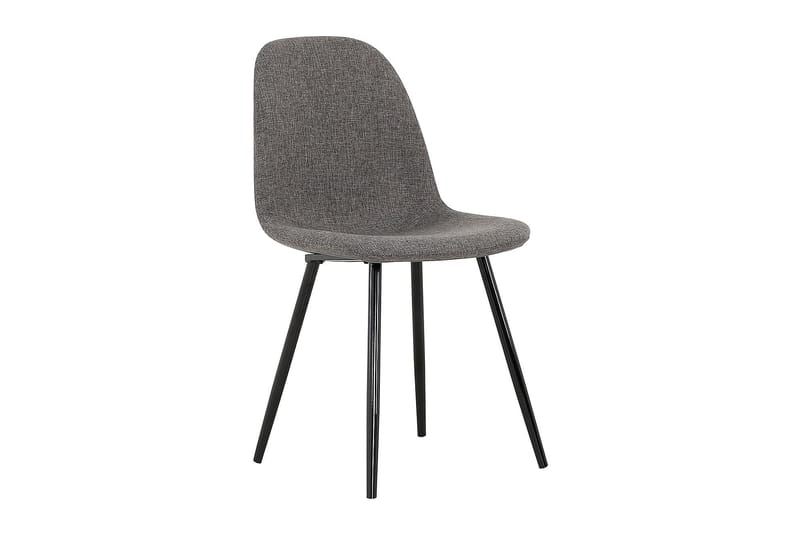 Azusa Spisegruppe 140 cm med 6 John Stoler - Hvit/Betong/Grå/Svart - Møbler - Bord - Spisegrupper