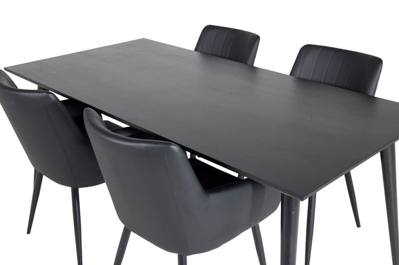 Balisa Spisebord 180 cm med 4 Casper Karmstoler Kunstlær - Møbler - Bord - Spisegrupper