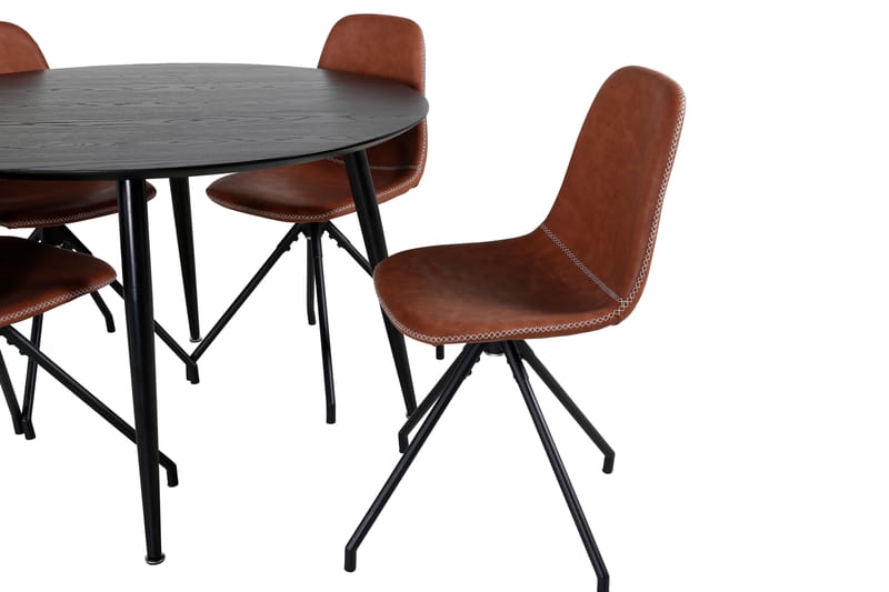 Balisa Spisegruppe 115 cm Rund + 4 Ypas Spisestoler - Møbler - Bord - Spisegrupper