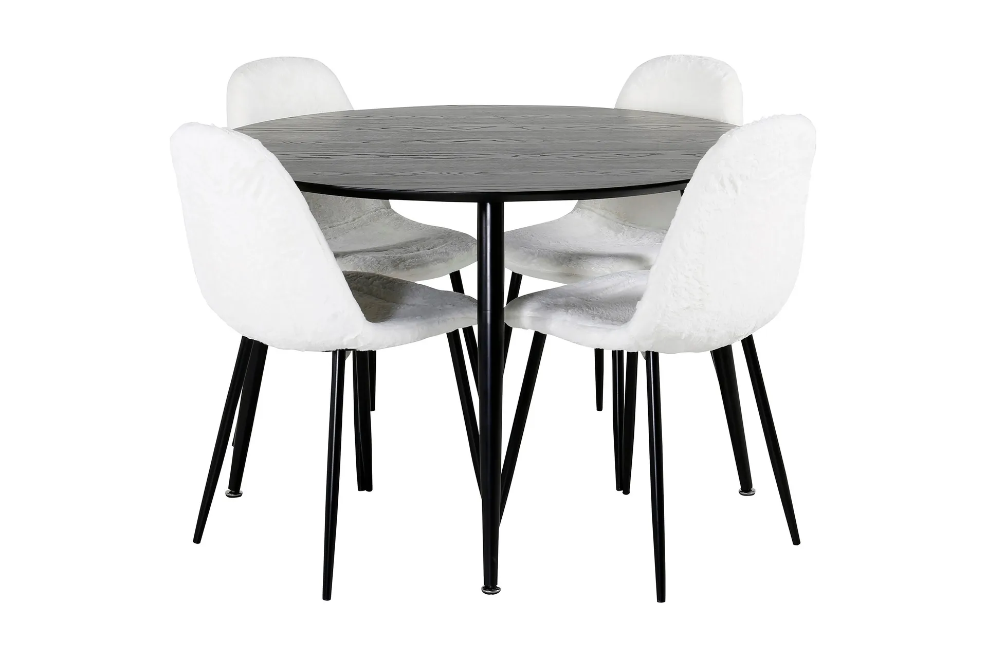 Balisa Spisegruppe 115 cm Rund + 4 Ypas Spisestoler -