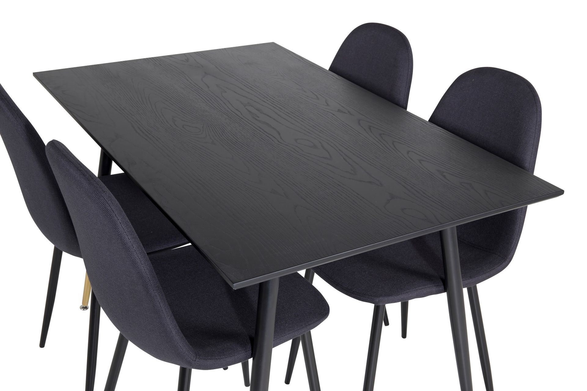 Balisa Spisegruppe 120 cm inkl. 4 Ypas Stoler - Svart - Møbler - Bord - Spisegrupper