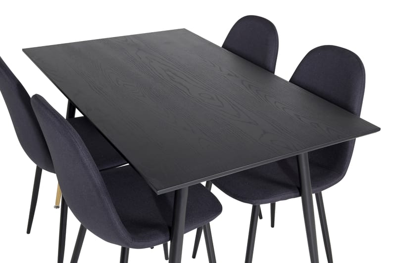 Balisa Spisegruppe 120 cm inkl. 4 Ypas Stoler - Svart - Møbler - Bord - Spisegrupper