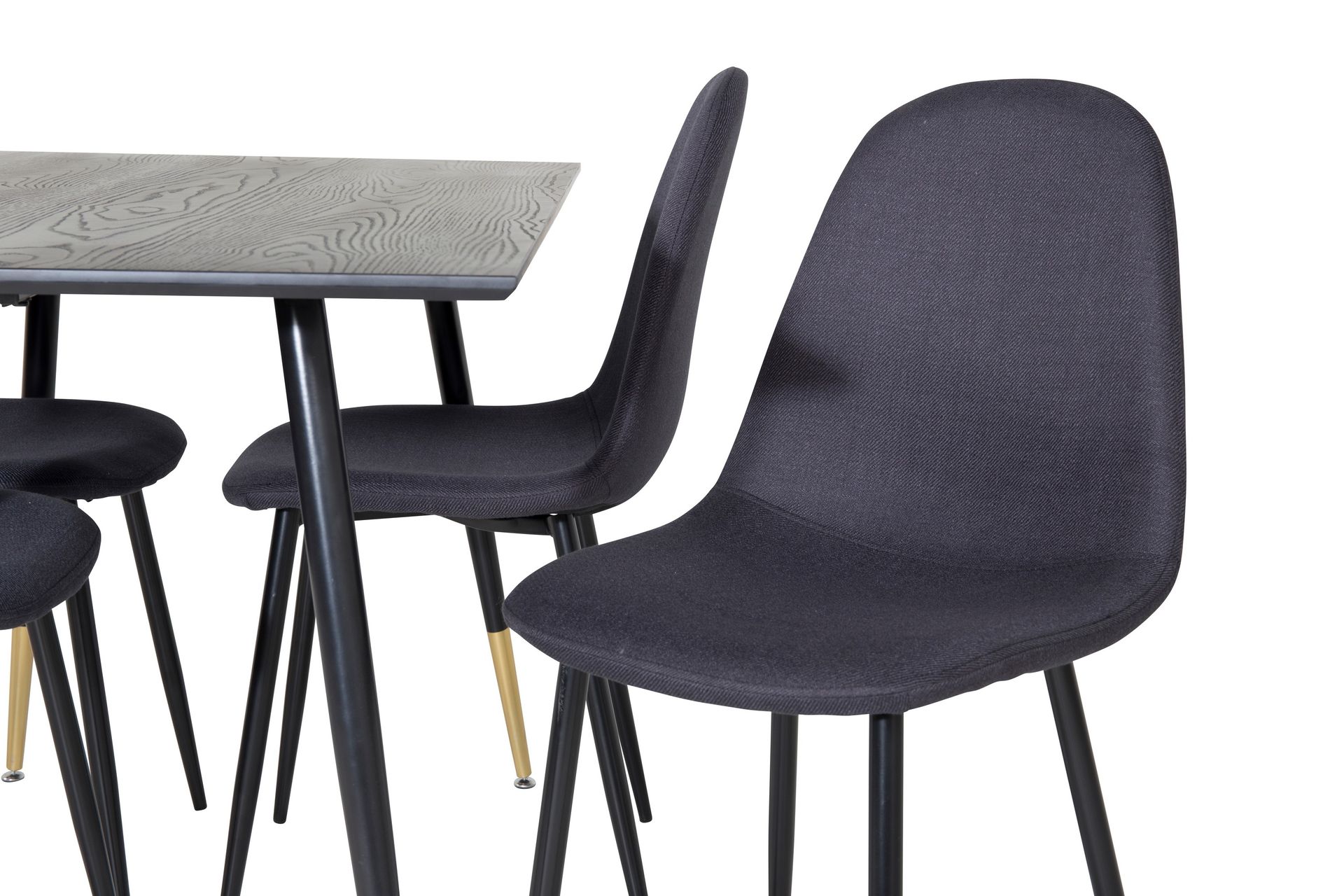 Balisa Spisegruppe 120 cm inkl. 4 Ypas Stoler - Svart - Møbler - Bord - Spisegrupper