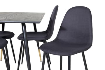 Balisa Spisegruppe 120 cm inkl. 4 Ypas Stoler - Svart - Møbler - Bord - Spisegrupper