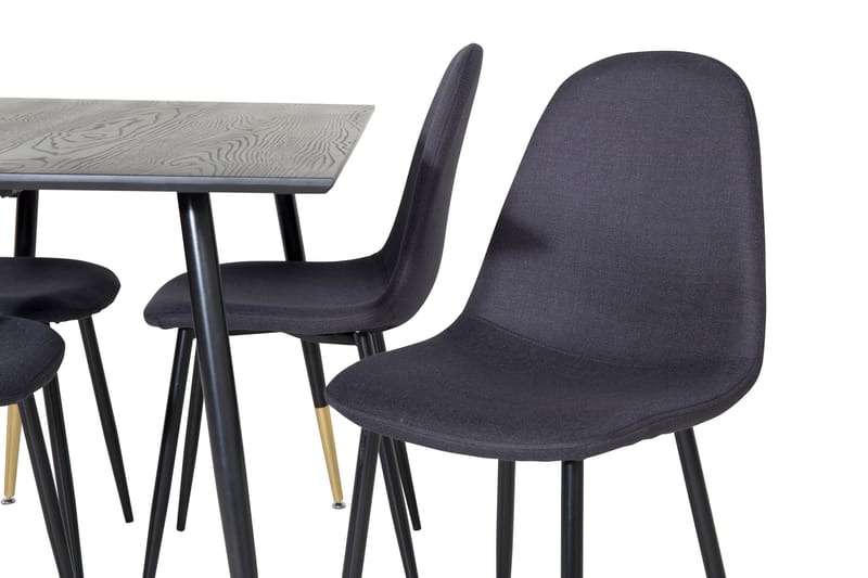 Balisa Spisegruppe 120 cm inkl. 4 Ypas Stoler - Svart - Møbler - Bord - Spisegrupper