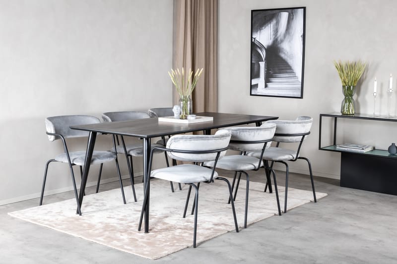 Balisa Spisegruppe 180 cm + 6 stk Arcarazo Spisestoler - Møbler - Bord - Spisegrupper