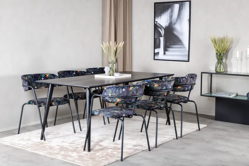 Balisa Spisegruppe 180 cm + 6 stk Arcarazo Spisestoler - Møbler - Bord - Spisegrupper