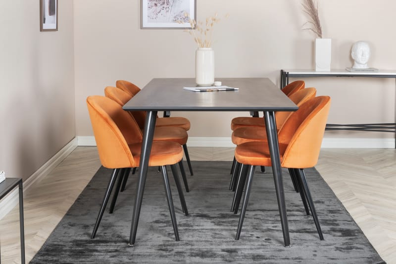 Balisa Spisegruppe 180 cm + 6 stk Valeri Spisestoler - Møbler - Bord - Spisegrupper