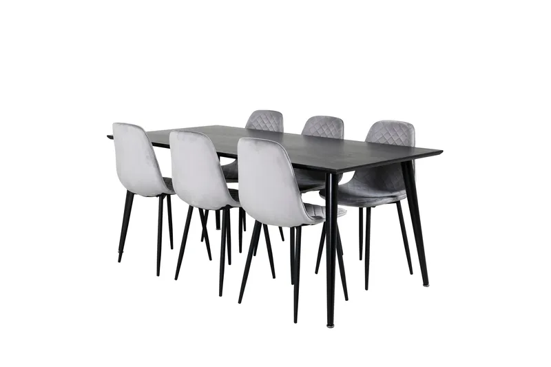 Balisa Spisegruppe 180 cm + 6 stk Ypas Spisestoler, undefined