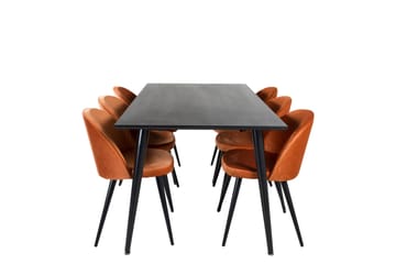 Balisa Spisegruppe 180 cm + 6 stk Valeri Spisestoler - Møbler - Bord - Spisegrupper