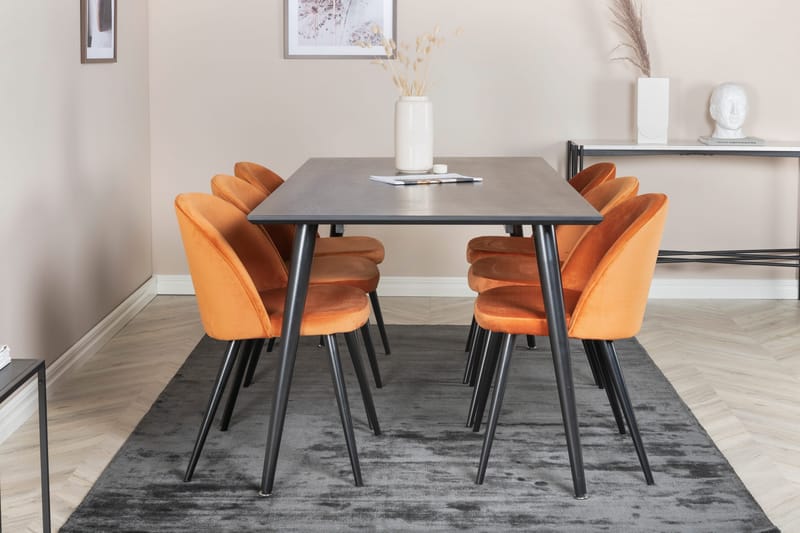 Balisa Spisegruppe 180 cm + 6 stk Valeri Spisestoler - Møbler - Bord - Spisegrupper