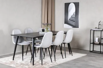 Balisa Spisegruppe 180 cm + 6 stk Ypas Spisestoler - Møbler - Bord - Spisegrupper