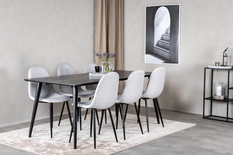Balisa Spisegruppe 180 cm + 6 stk Ypas Spisestoler - Møbler - Bord - Spisegrupper