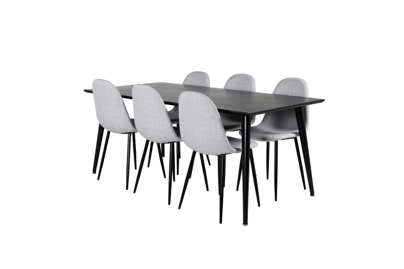 Balisa Spisegruppe 180 cm + 6 stk Ypas Spisestoler, undefined