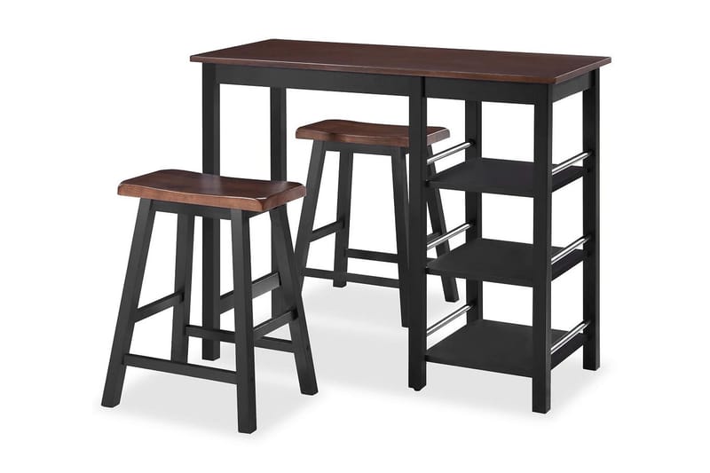 Barsett i 3 deler MDF svart - Svart - Møbler - Bord - Spisegrupper