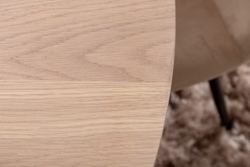 Biana Spisegruppe 100 cm Rund inkl. 4 Pontus Stoler - Beige/Svart - Møbler - Bord - Spisegrupper