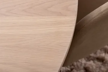 Biana Spisegruppe 110 cm Rund inkl. 4 Berita Stoler - Beige/Svart - Møbler - Bord - Spisegrupper