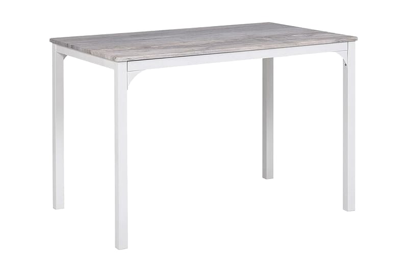 Bismarca Spisegruppe 110 cm Inkl. 4 stoler - Grå / Hvit - Møbler - Bord - Spisegrupper