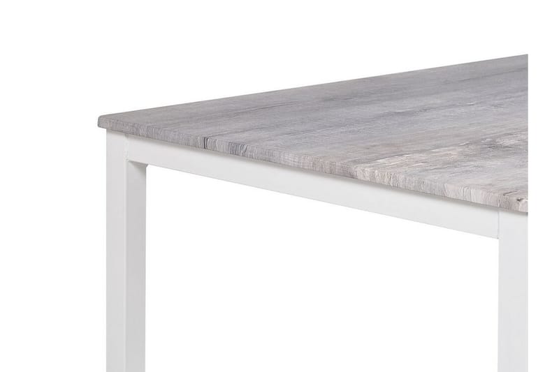 Bismarca Spisegruppe 110 cm Inkl. 4 stoler - Grå / Hvit - Møbler - Bord - Spisegrupper