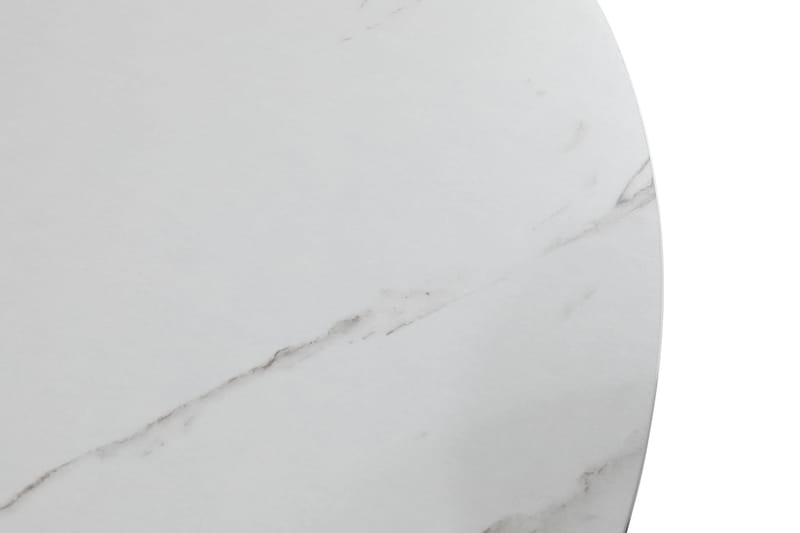 Caitly Spisegruppe 100 cm Rund med 4 Nibe Stoler - Hvit/Svart - Møbler - Bord - Spisegrupper