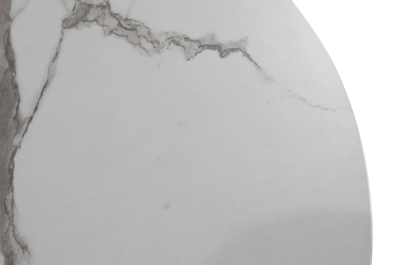 Caitly Spisegruppe 100 cm Rund med 4 Nibe Stoler - Hvit/Svart - Møbler - Bord - Spisegrupper