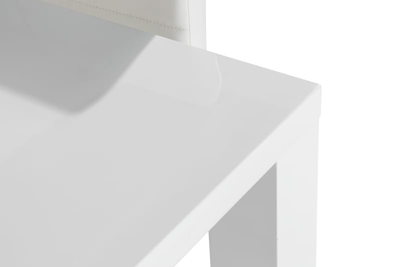 Cibus Spisegruppe 140x90 med 4 Stoler - Hvit/Krom - Møbler - Bord - Spisegrupper