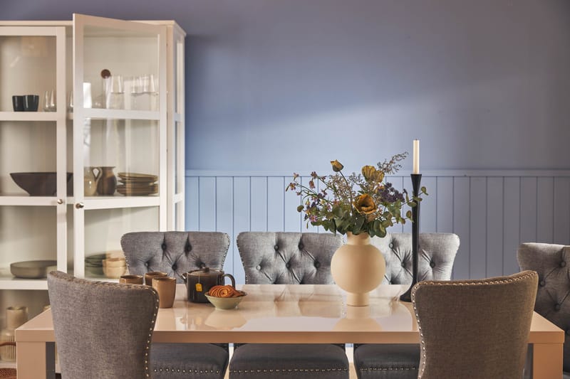 Cibus Spisegruppe 180 cm inkl. 6 Bergviken Stoler - Hvit - Møbler - Bord - Spisegrupper