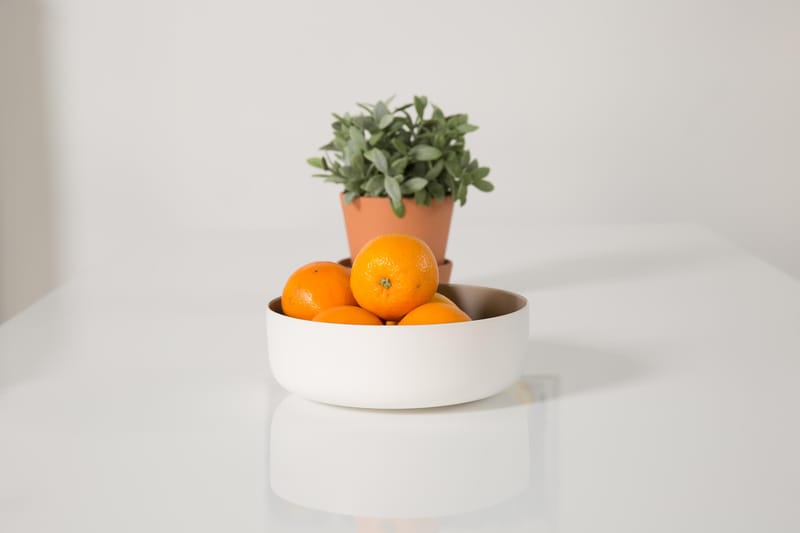 Cibus Spisegruppe med 6 Viktor Stoler - Hvit/Svart PU - Møbler - Bord - Spisegrupper