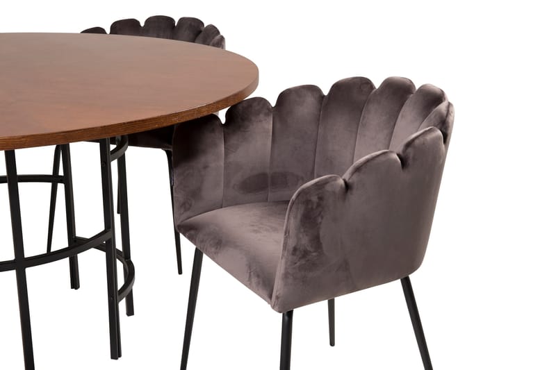 Copenhagen Spisegruppe med 4 Limhamn Spisestoler Grå - Furniture Fashion - Spisegrupper