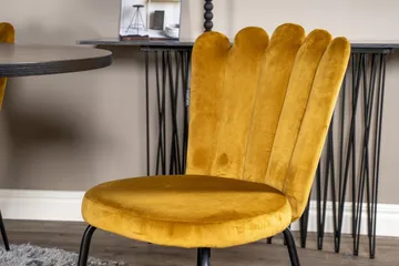 Copenhagen Spisegruppe med 4 Limhamn Spisestoler Gul - Furniture Fashion - Møbler - Bord - Spisegrupper