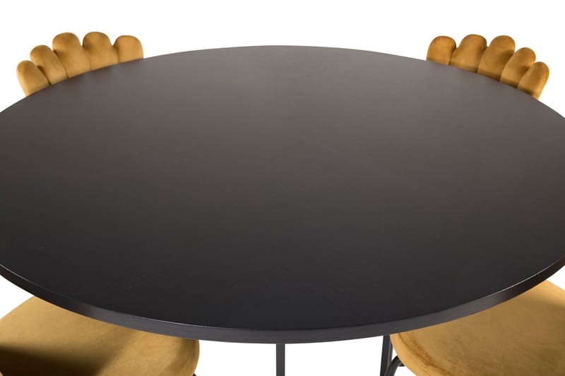 Copenhagen Spisegruppe med 4 Limhamn Spisestoler Gul - Furniture Fashion - Møbler - Bord - Spisegrupper