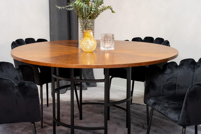 Copenhagen Spisegruppe med 4 Limhamn Spisestoler Svart - Furniture Fashion - Spisegrupper