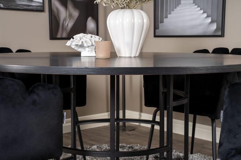 Copenhagen Spisegruppe med 4 Limhamn Spisestoler Svart - Furniture Fashion - Møbler - Bord - Spisegrupper