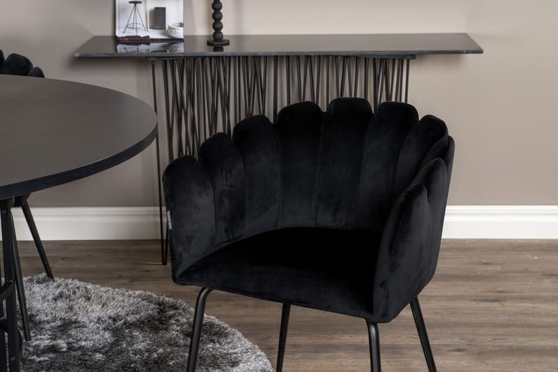 Copenhagen Spisegruppe med 4 Limhamn Spisestoler Svart - Furniture Fashion - Møbler - Bord - Spisegrupper